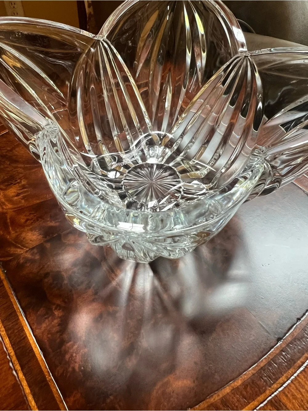 Mikasa Bowl Crystal Glass Lead Free Decor